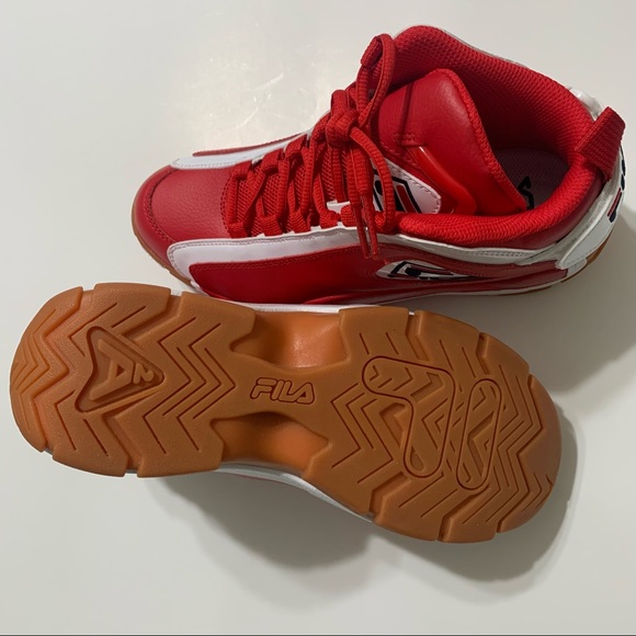 Fila Grant Hill 2 Basketball Shoes Trainers Sneakers Red Gum 1BM01088-946 MENS 8 - Picture 8 of 10